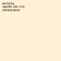 #FFEFD5 - Papaya Whip Color Image